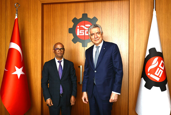 Adem Mohamed Mahmud, Ethiopian Ambassador to Ankara Visit to Erdal Bahçıvan, Chairman of Board of Directors of the Istanbul Chamber of Industry