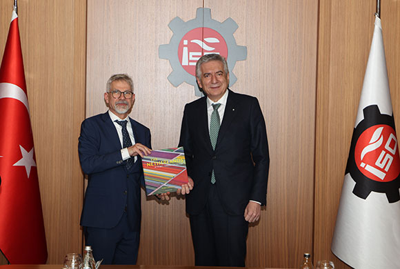 Hollanda İstanbul Başkonsolosu Arjen Uijterlinde, İSO Yönetim Kurulu Başkanı Erdal Bahçıvan’ı Ziyaret Etti