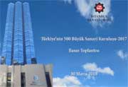 Türkiye'nin 500 Büyük Sanayi Kuruluşu-2017 Basın Toplantısı