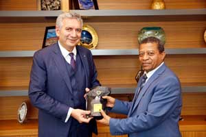 Etiyopya Başkonsolosu Gebremichael’den İSO Başkanı Bahçıvan’a Nezaket Ziyareti