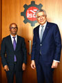 Adem Mohamed Mahmud, Ethiopian Ambassador to Ankara Visit to Erdal Bahçıvan, Chairman of Board of Directors of the Istanbul Chamber of Industry