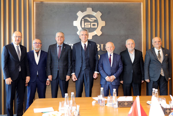 İstanbul Huzur Hastanesi ve Dinlenme Evleri Vakfı Yönetim Kurulu Üyeleri, İstanbul Sanayi Odası (İSO) Yönetim Kurulu Başkanı Erdal Bahçıvan ile Bir Araya Geldi