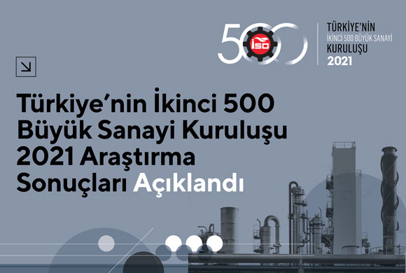 İstanbul Sanayi Odası “Türkiye’nin İkinci 500 Büyük Sanayi Kuruluşu-2021” Araştırması’nın Sonuçlarını Açıkladı