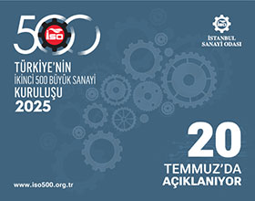 Türkiye'nin İkinci 500 Büyük Sanayi Kuruluşu 20 Temmuz'da Açıklanıyor
