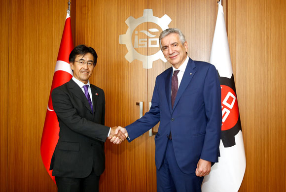 Japonya İstanbul Başkonsolosu Kenichi Kasahara İSO Başkanı Erdal Bahçıvan’ı Ziyaret Etti