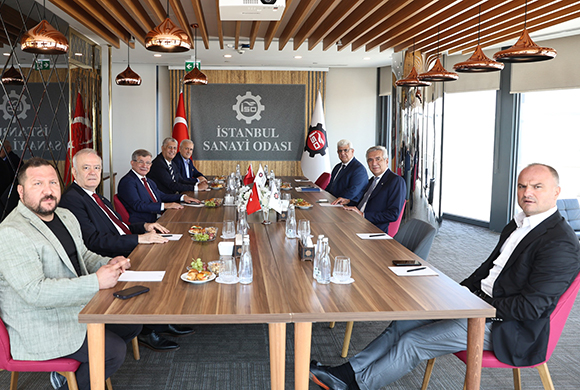 Gelecek Partisi Genel Başkanı Ahmet Davutoğlu, İstanbul Sanayi Odası Başkanı Erdal Bahçıvan’ı Ziyaret Etti 
