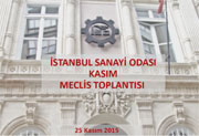 İstanbul Sanayi Odası Kasım Meclis Toplantısı, 25.11.2015