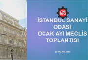 İstanbul Sanayi Odası Ocak Meclis Toplantısı, 28.01.2016