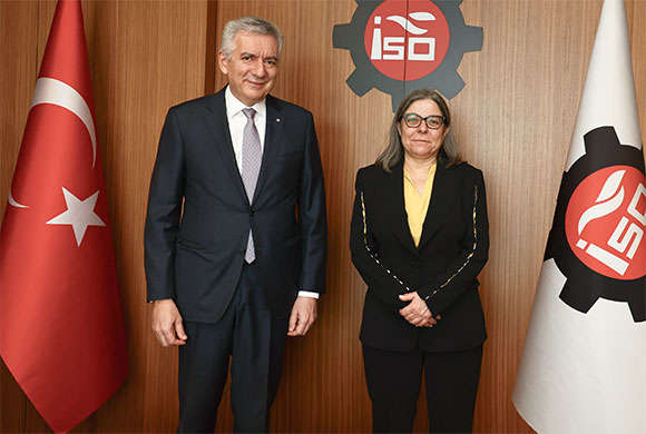 Portuguese Ambassador Virginia Pina Pays Courtesy Visit to Erdal Bahçıvan, Chairman of Board of Directors of Istanbul Chamber of Industry 