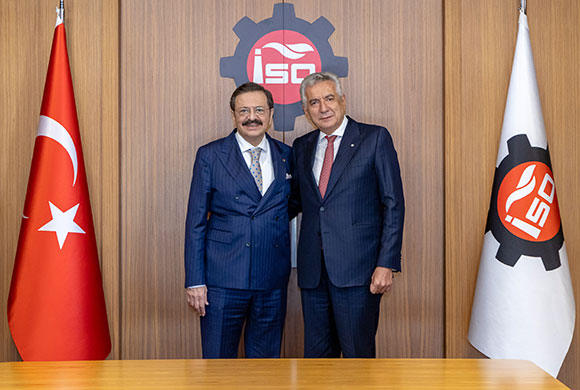 TOBB Başkanı M. Rifat Hisarcıklıoğlu, İSO Başkanı Erdal Bahçıvan’ı Ziyaret Etti