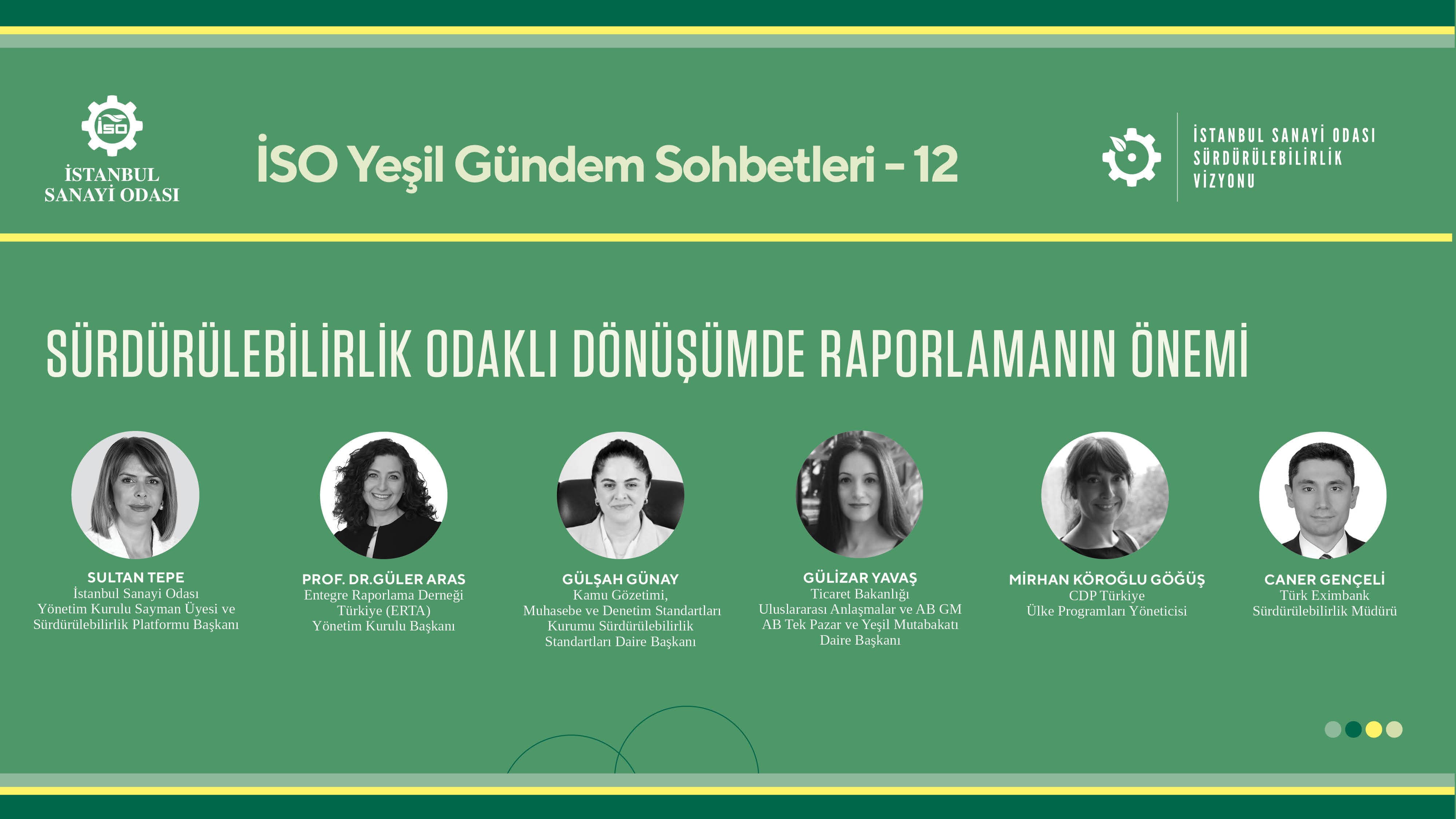 İSO Yeşil Gündem Sohbetleri