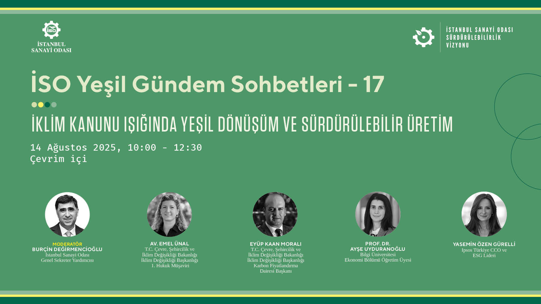 İSO Yeşil Gündem Sohbetleri
